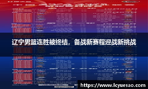辽宁男篮连胜被终结，备战新赛程迎战新挑战
