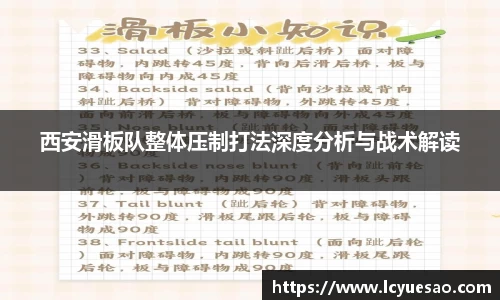 西安滑板队整体压制打法深度分析与战术解读
